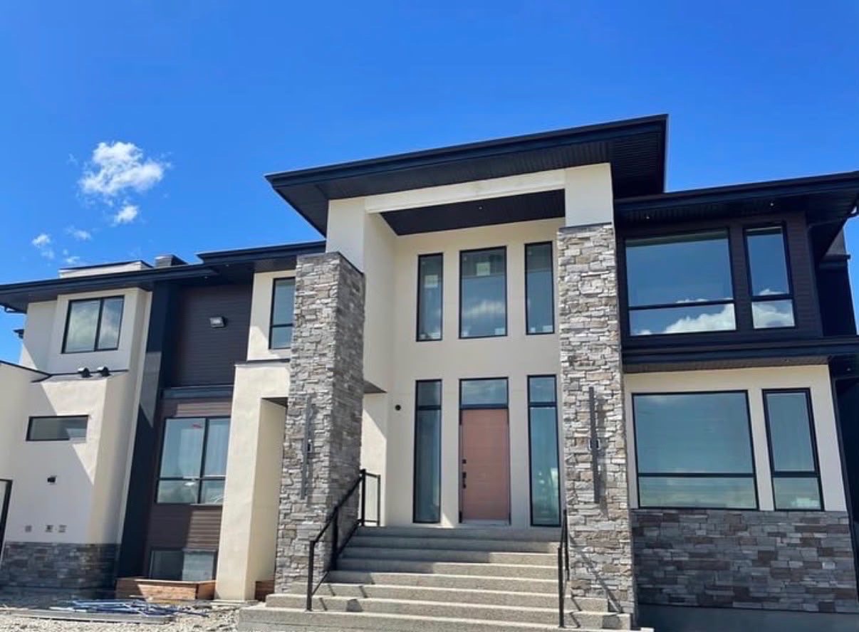 We provide complete stucco installation for homes and buildings. Our process includes installing two layers of paper, wire mesh, a scratch coat, and a final finish coat for a strong and durable exterior.
