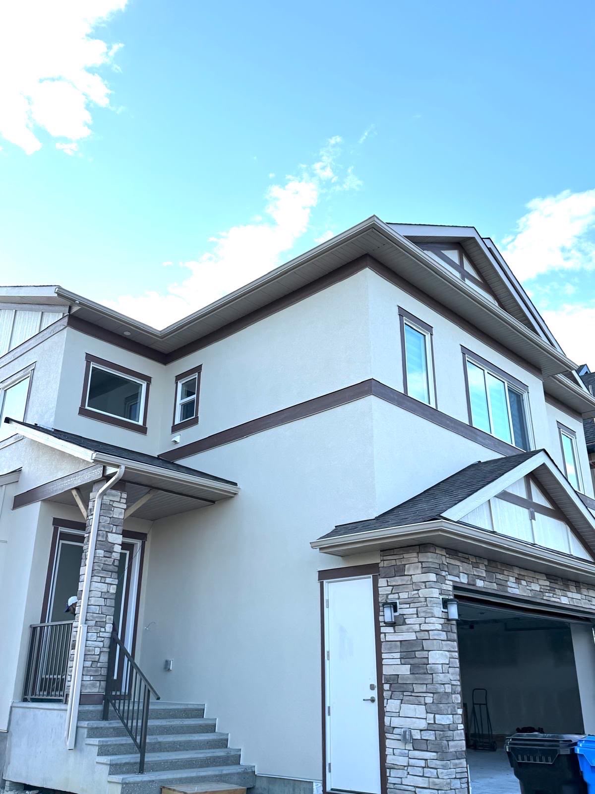 We install eavestrough and downspout systems to help direct rainwater away from your home and protect your exterior.


